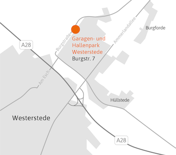 Anfahrt Garagenpark Westerstede